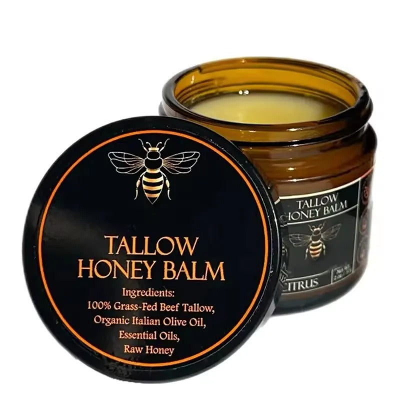 Beef Tallow Balm With Raw Honey